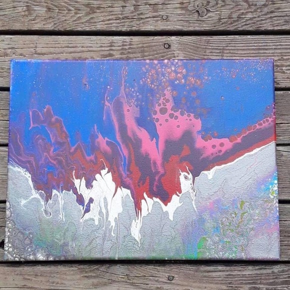 Original Acrylic Abstract Decor Art - Picture 1 of 1